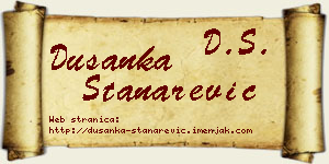 Dušanka Stanarević vizit kartica